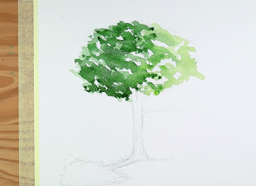 watercolor trees 3c