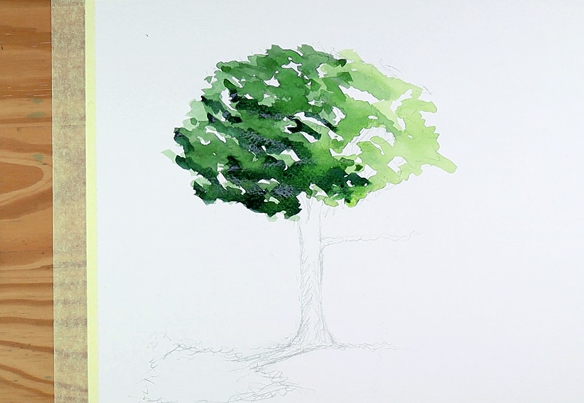 watercolor trees 3e
