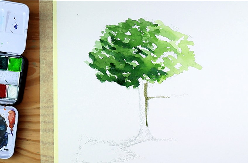 watercolor trees 4a