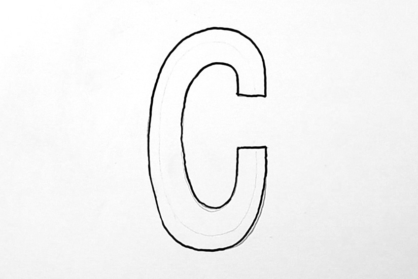 3D Letter Drawing 19