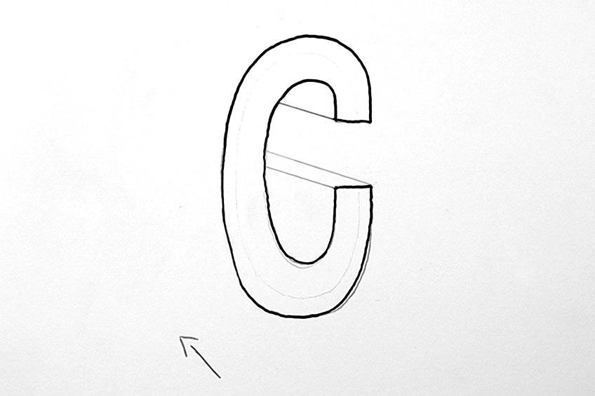 3D Letter Drawing 20