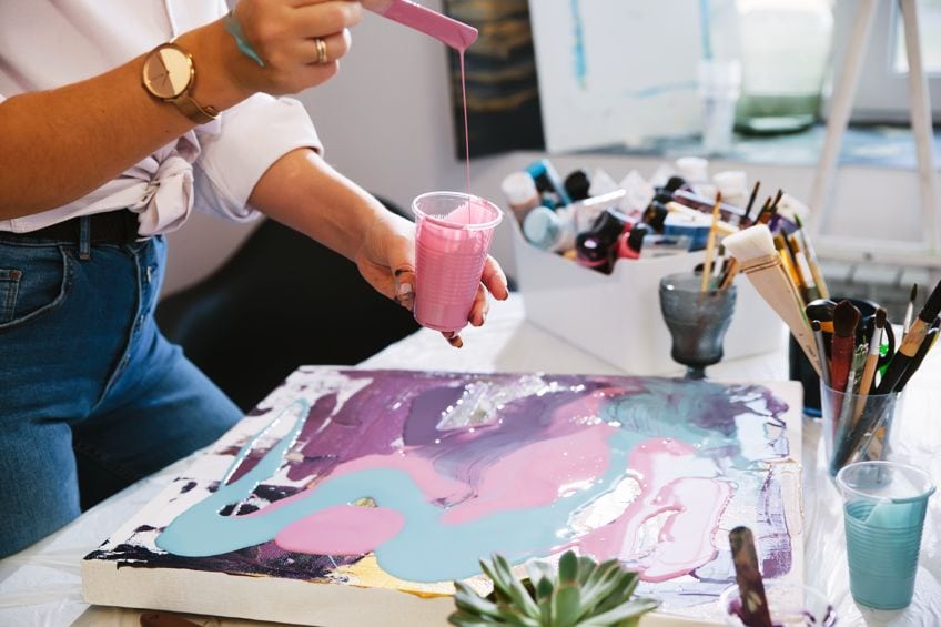 Acrylic Paint Pouring