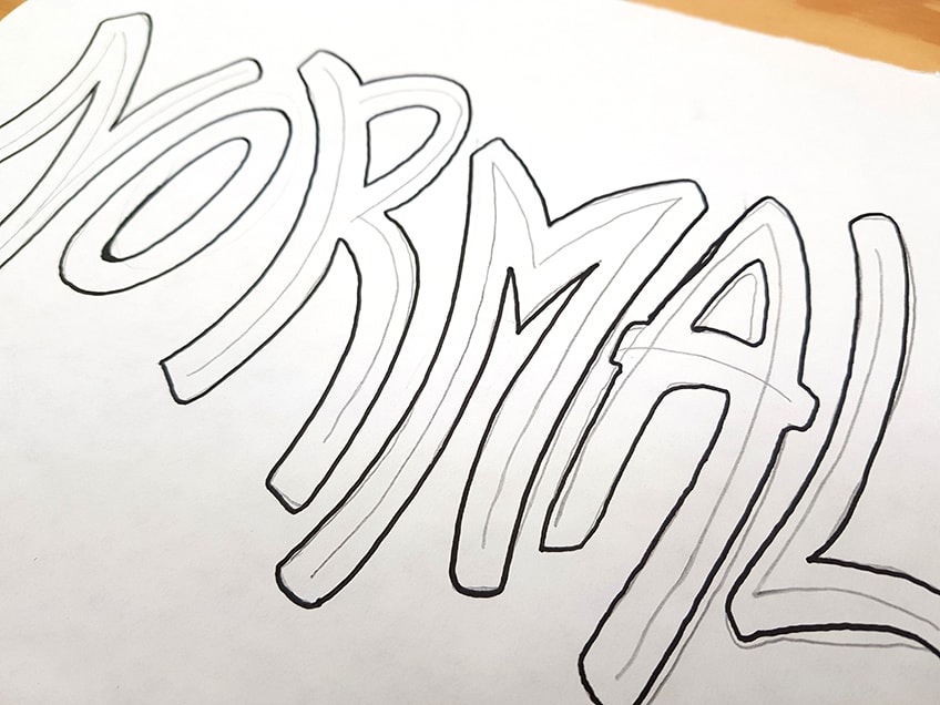 Drawing Curved Block Letters 19