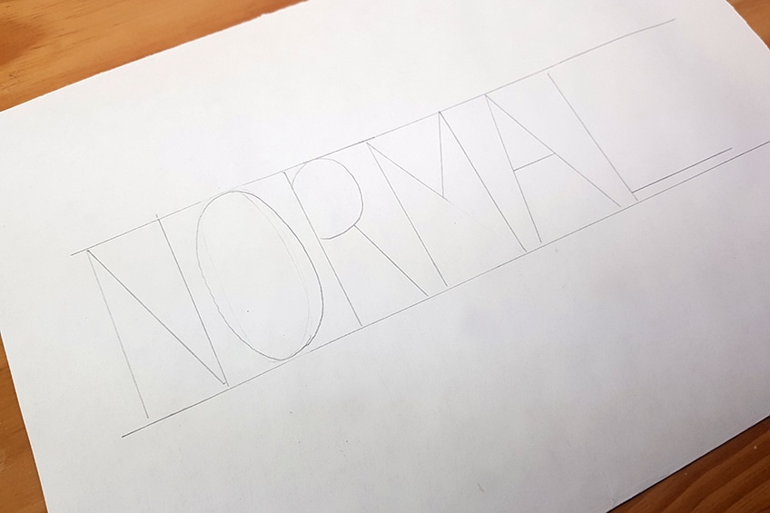 Drawing Normal Block Letters 2