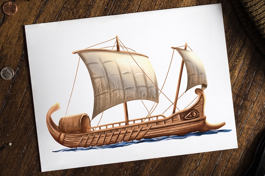 How to Draw a Sail Boat Real Easy