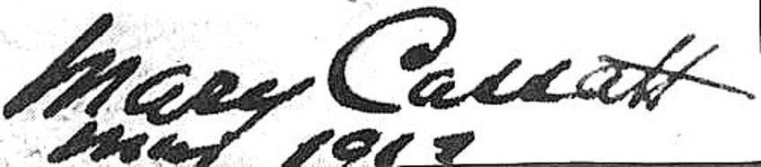 Mary Cassatt Signature