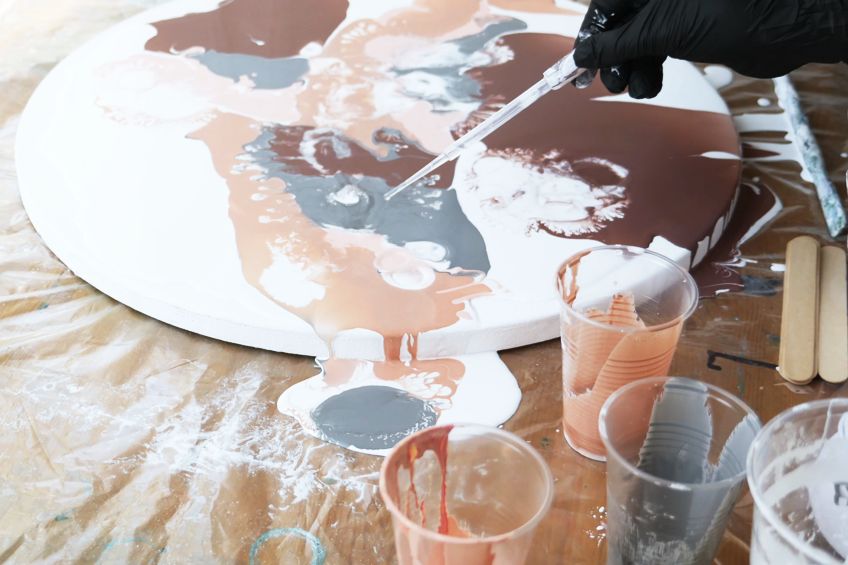 Paint Pouring Techniques