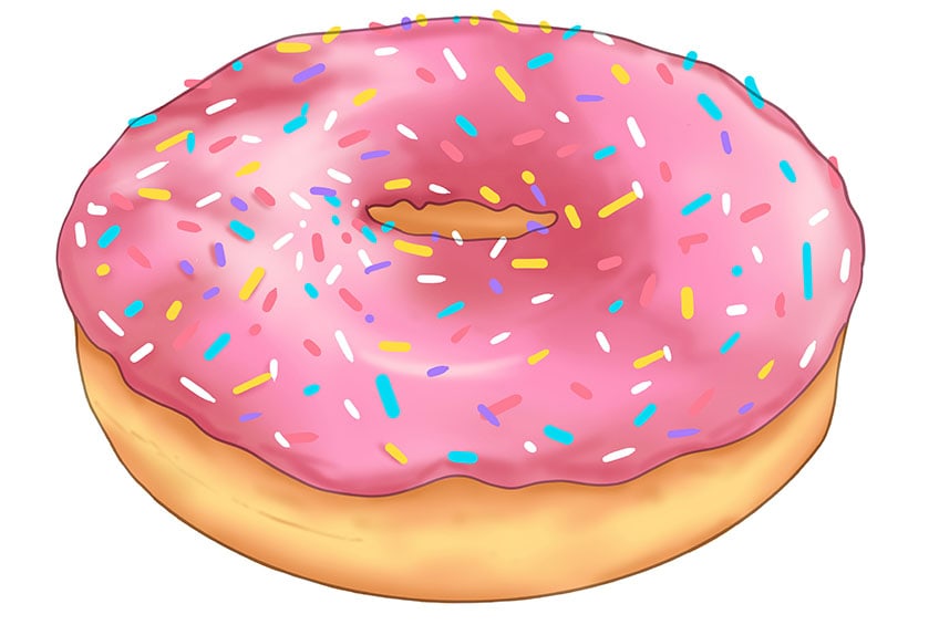donut drawing 12