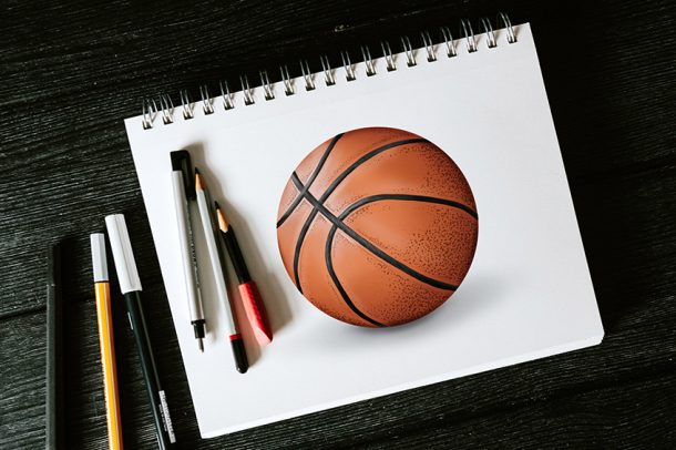How to Draw a Basketball - Create a Realistic Basketball Drawing