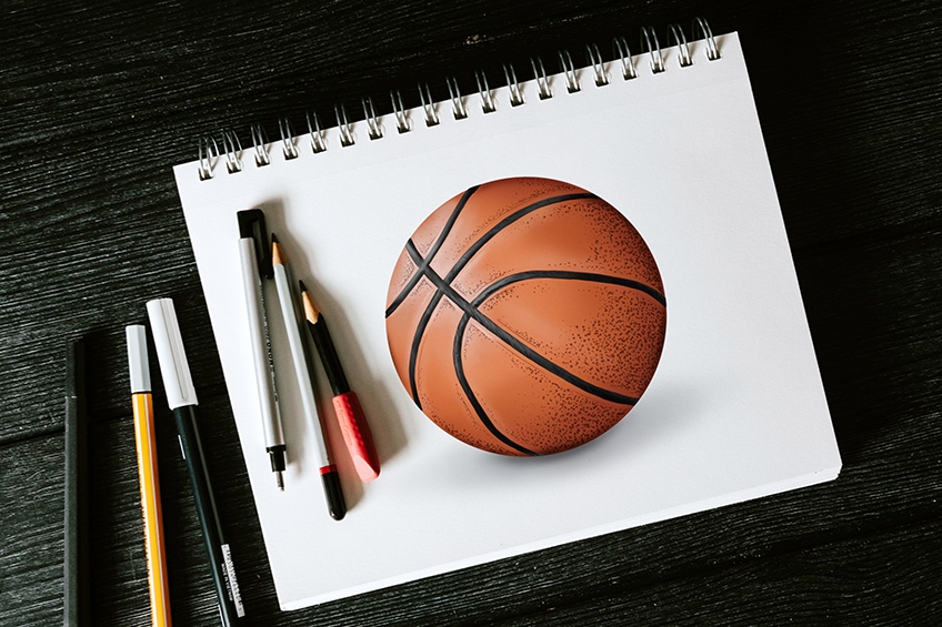 Basketball Drawing Line Stock Illustrations – 3,295 Basketball Drawing Line  Stock Illustrations, Vectors & Clipart - Dreamstime
