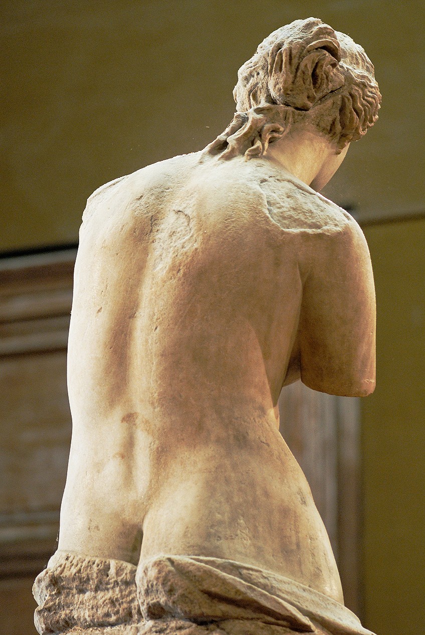 Behind of the Venus de Milo Sculpture