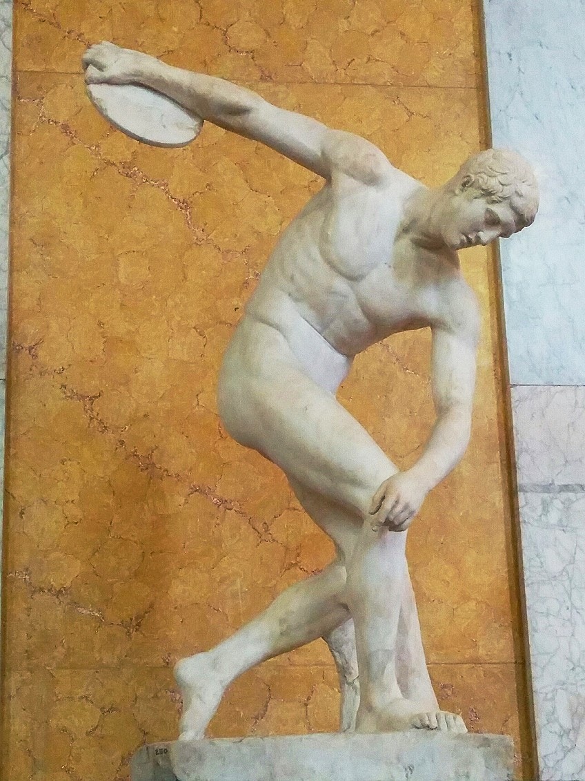 Disc Thrower Statue in Greek Art