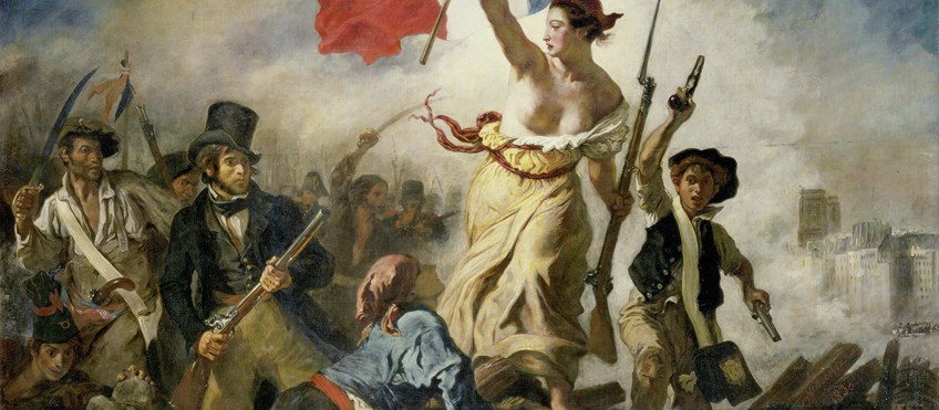 Liberty Leading the People Painting Background