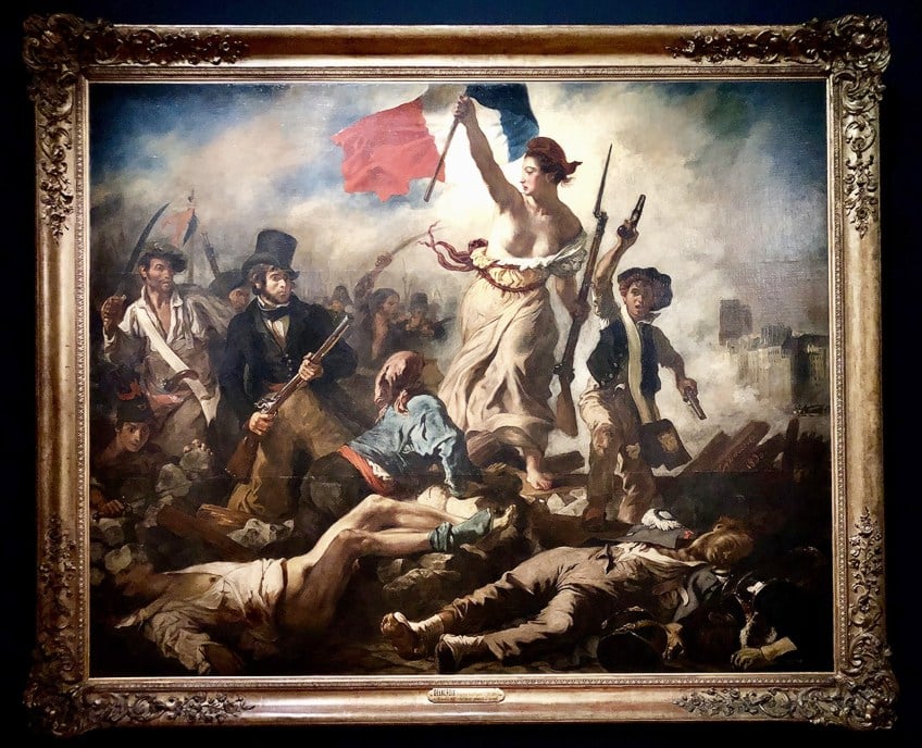 Liberty Leading the People Painting at the Louvre