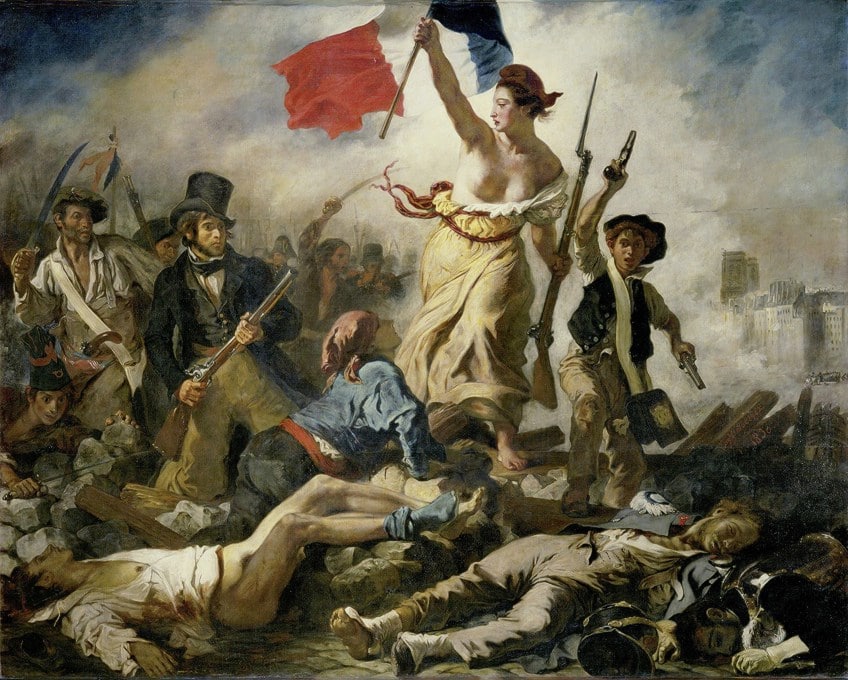 Liberty Leading the People Painting