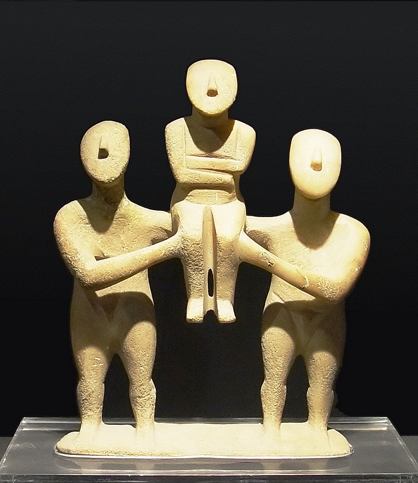 Incredible Offer: 3 Pieces Cycladic Art Figurines, 17, 18, 19 cm, Hand ...