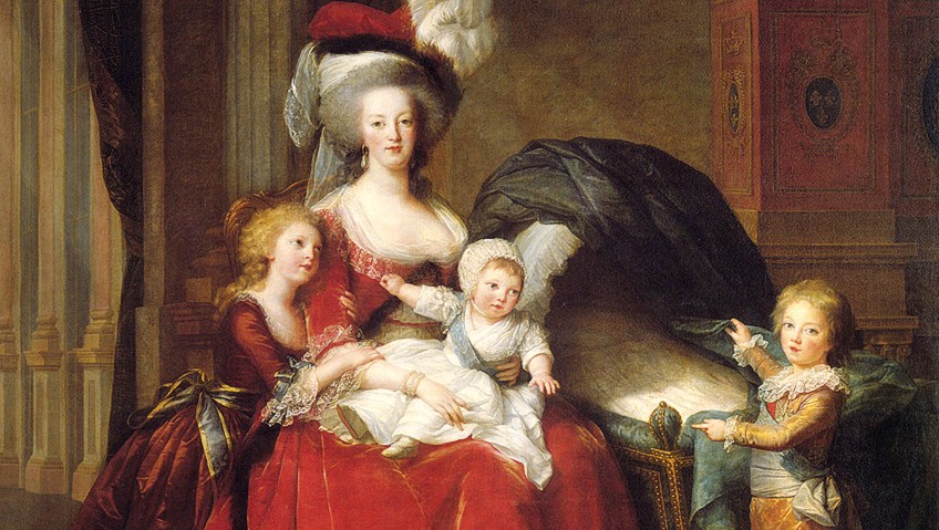 Marie Antoinette Painting Close-Up