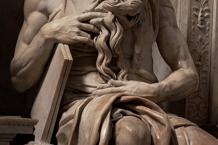 Moses Statue Detail