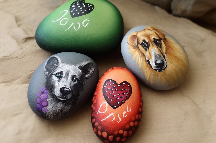 Painting Rock & Stone Animals, Nativity Sets & More: Rock Painting Idea:  Animal Prints