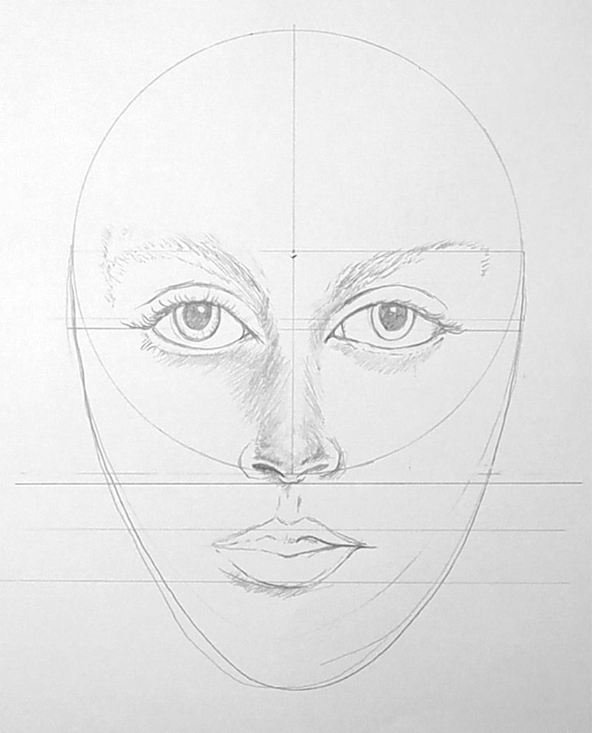 face proportions drawing 18