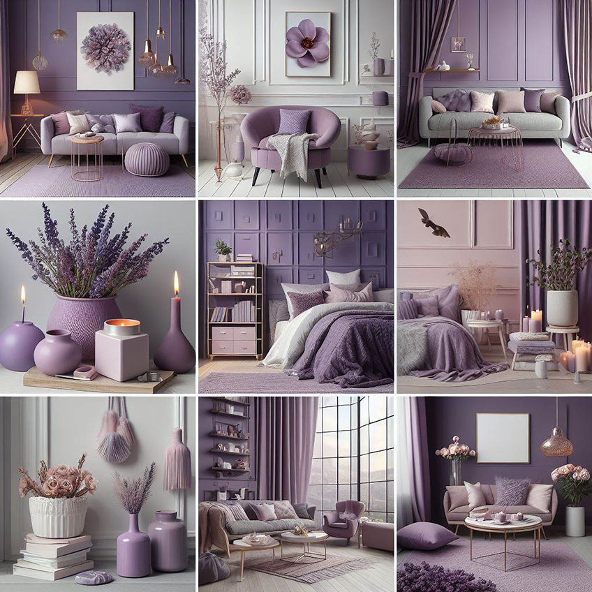 lavender decoration interior design