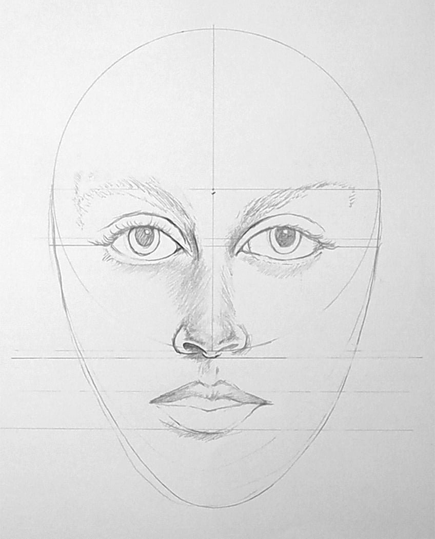 proportions of the face 19