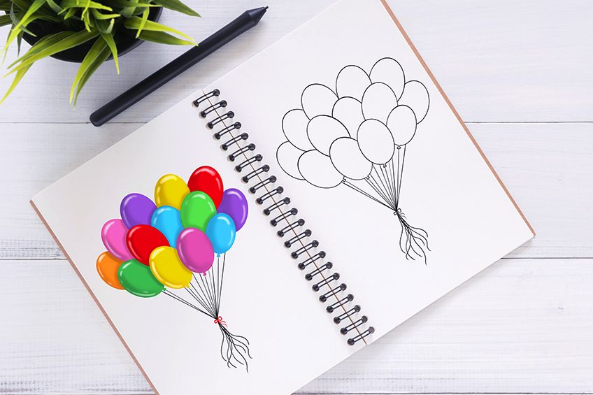 Balloon Easy Sketches