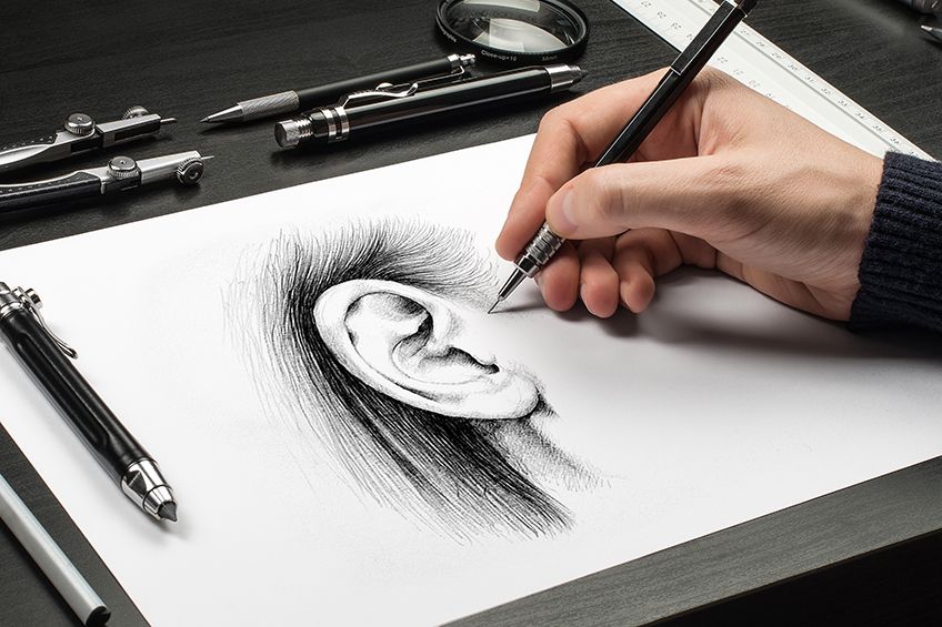 Beginner Drawing Ideas Ears