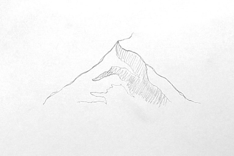 How to Draw Mountains - A Realistic Mountain Drawing Tutorial