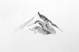 How to Draw Mountains - A Realistic Mountain Drawing Tutorial