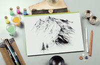 How to Draw Mountains - A Realistic Mountain Drawing Tutorial