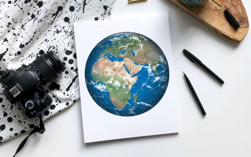 How to draw the earth
