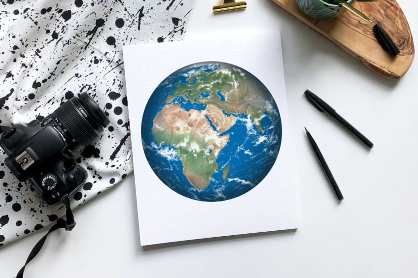 How to Draw the Earth - Learn How to Create a Drawing of the Earth