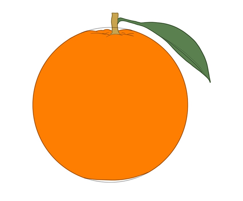 Orange drawing 07