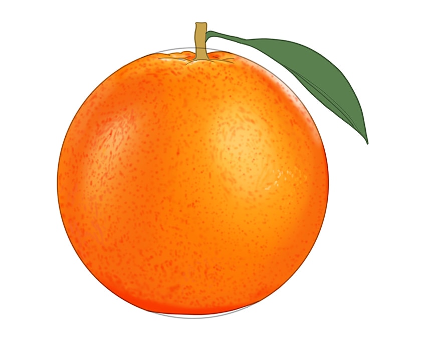 Orange drawing 10