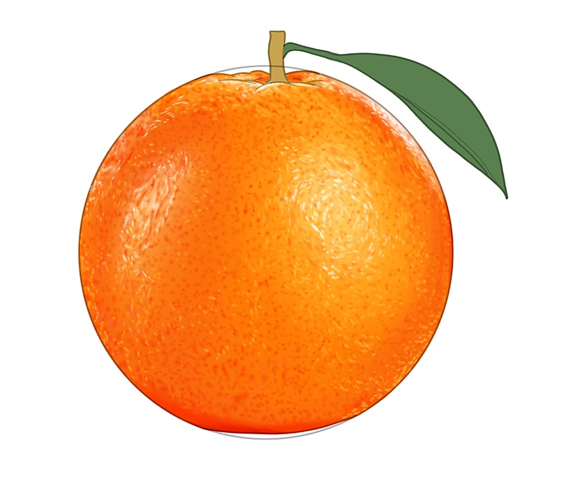 Orange drawing 11