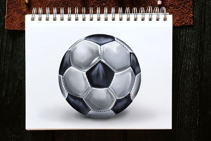 Soccer Ball Simple Drawing Ideas