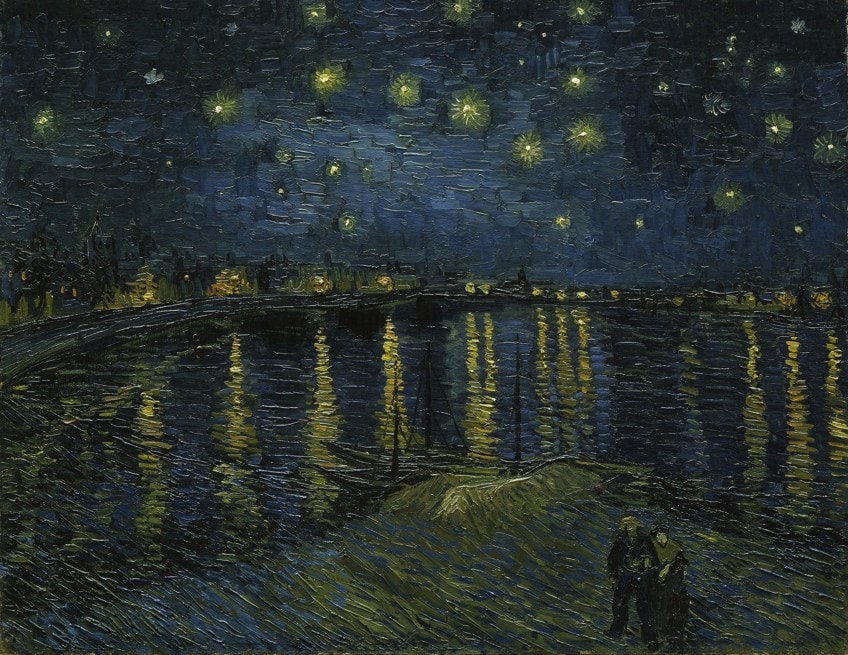 Starry Night Over the Rhône Painting