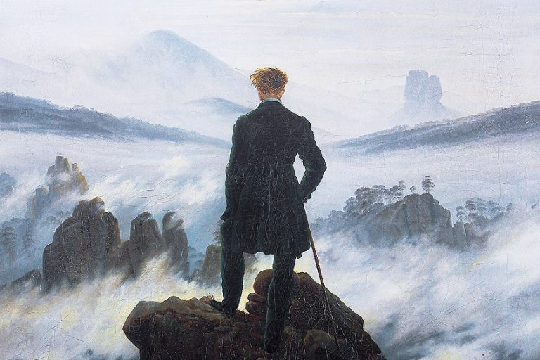 “Wanderer Above the Sea of Fog” by Caspar David Friedrich