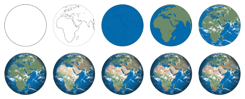 How To Draw Earth | simple & easy - YouTube