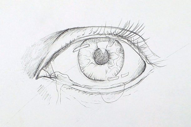 How to Draw Tears Learn How to Make a Realistic Tear Drop Drawing