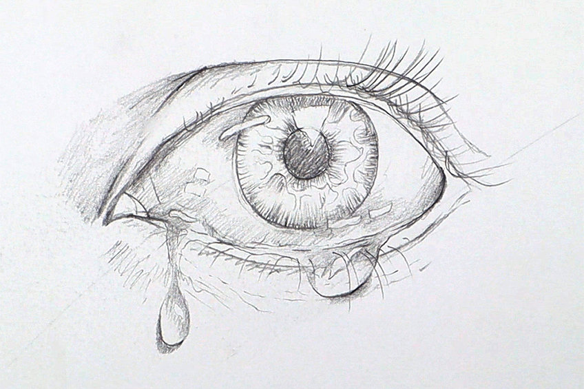 Pencil Drawings Of Tears