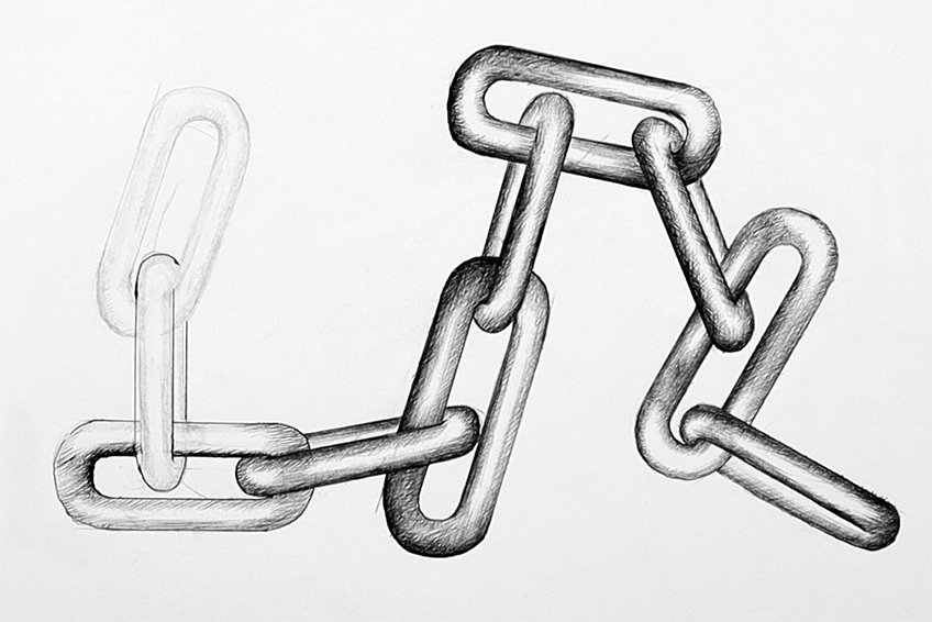 easy chain drawing 19