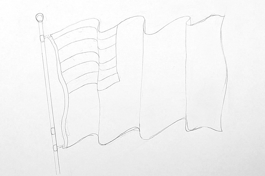 flag drawing 05