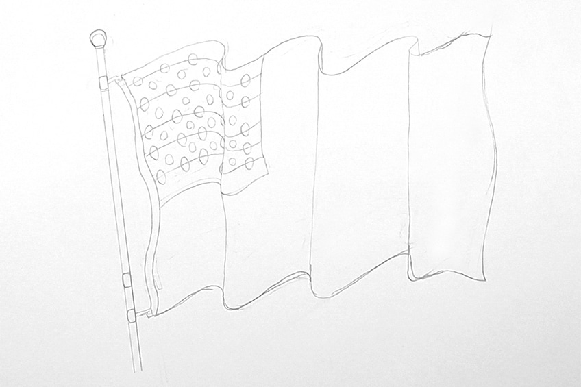 flag drawing 07