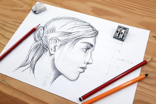 How to Draw a Face from the Side - Create Your Own Face Side Profile