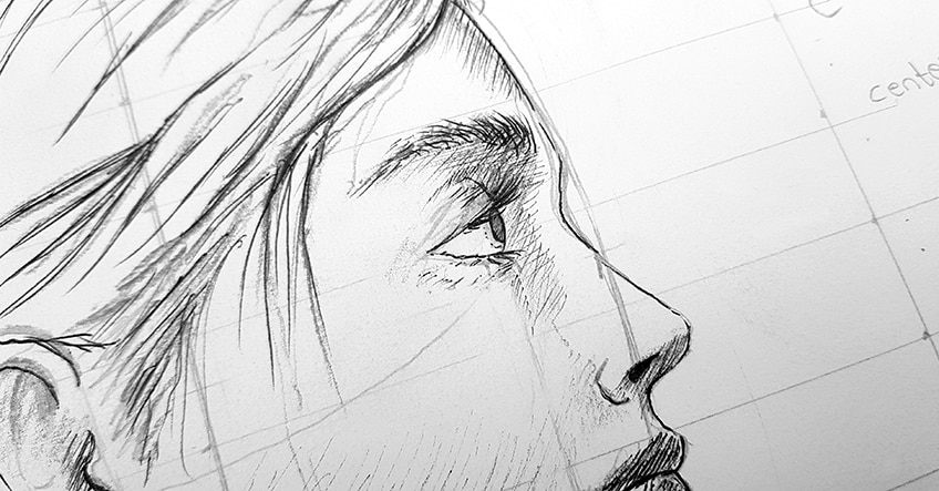 side profile drawing 20