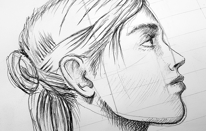 side profile drawing 21