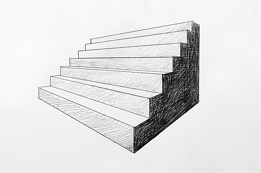 staircase drawing 17