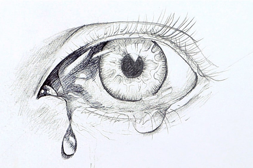 tear drop drawing 10